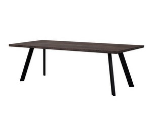 Fred Dining Table, Brown Oak, 100 x 240 cm