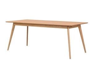 Yumi -jatkettava ruokapöytä, tammiviilu, 90 x 190/280 cm
