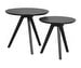 Greta Nesting Tables, Black, Set of 2