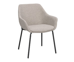 Haley Chair, Light Grey / Black