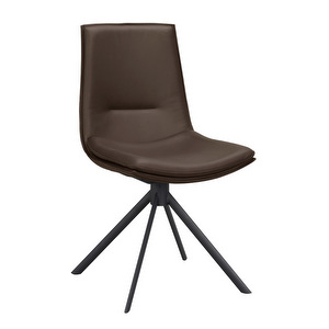 Lowell-tuoli, ruskea nahka/musta, ristikkojalka