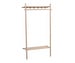 Milford Clothes Hanger, White Lacquered Oak, 90 x 180 cm