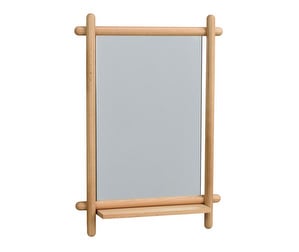 Milford Mirror with Shelf, Oak, 52 x 74 cm