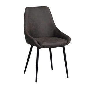Sierra-tuoli, tummanharmaa mikrokuitu/musta