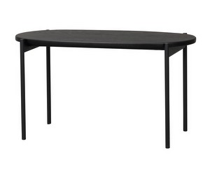 Skye Coffee Table, Black Oak / Black, 80 x 40 cm