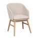 Windham-tuoli käsinojilla, beige/tammi
