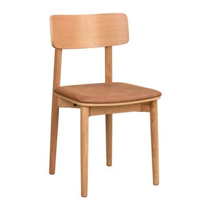 Wolcott-tuoli, ruskea/tammi