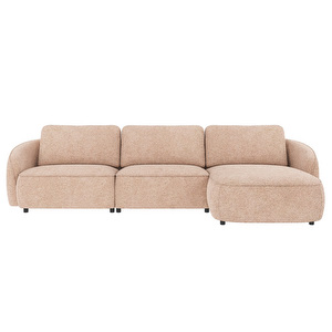 Norris-divaanisohva, Anna-kangas 2 vaaleanbeige, L 319 cm / oikea