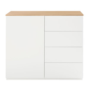 Scandi-senkki, valkoinen/tammi, 100 x 85 cm