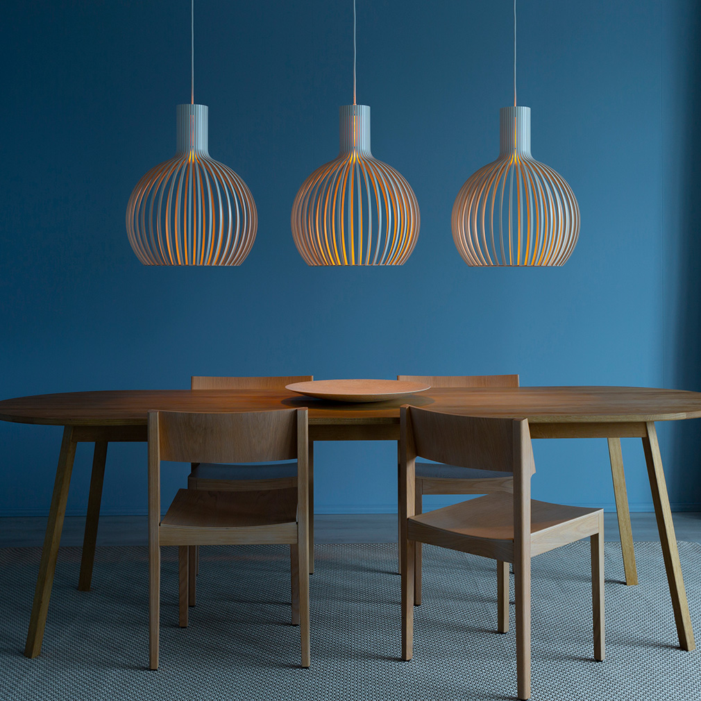 Secto Design Octo Small 4241 Pendant Light Birch Veps l inen