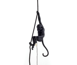 Monkey Pendant Lamp, Black