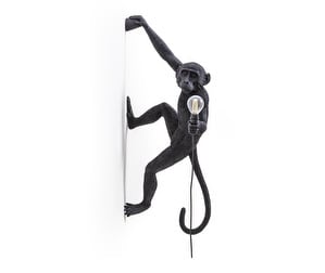 Monkey Wall Lamp, Black