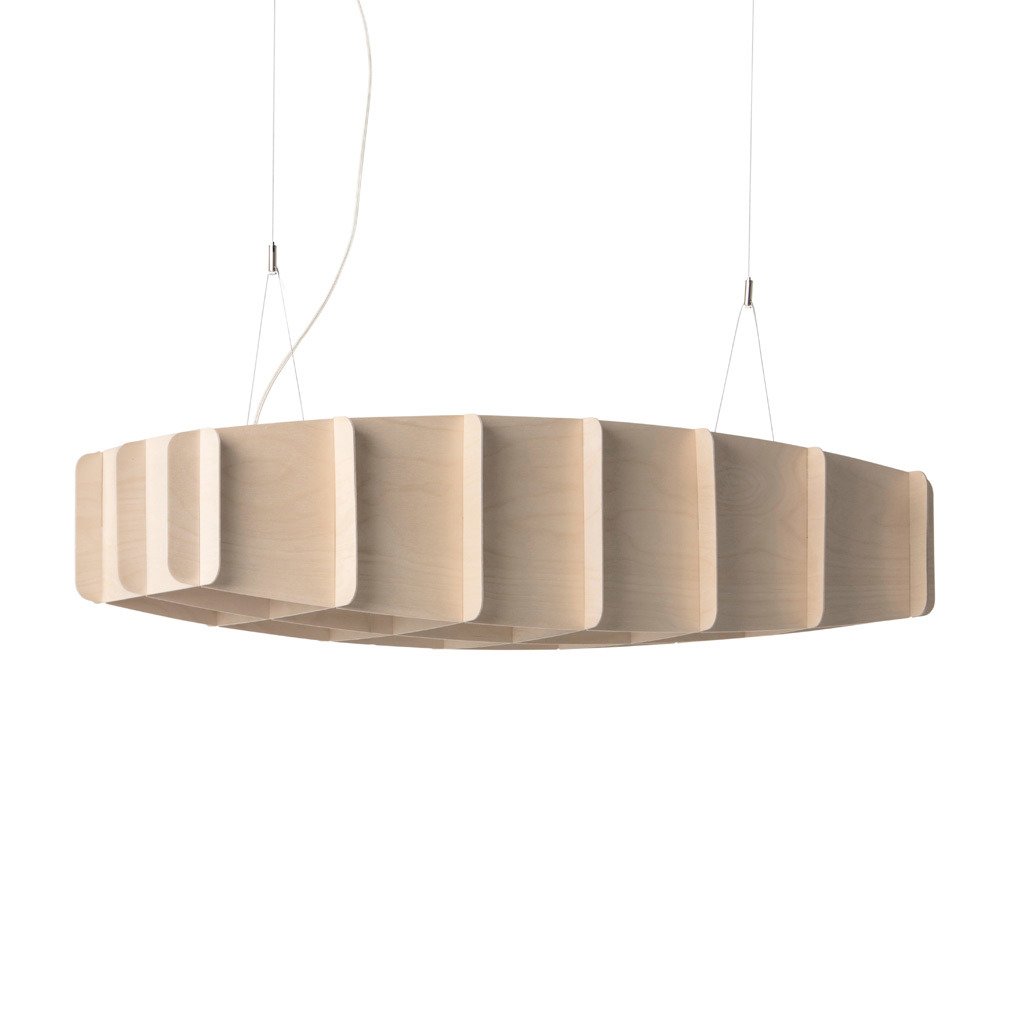 Pilke Lights Ristikko-riippuvalaisin koivu, 95 x 95 cm
