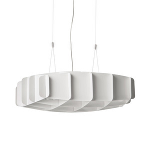 Ristikko Pendant Lamp, White, 65 x 65 cm