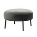 Alex Footstool, Lario Fabric 1404 Anthracite, ø 64 cm