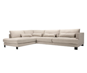 Brandon Chaise Sofa, Stipa Fabric 4 Nature, W 345 cm