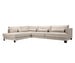 Brandon Chaise Sofa, Stipa Fabric 4 Nature, W 345 cm