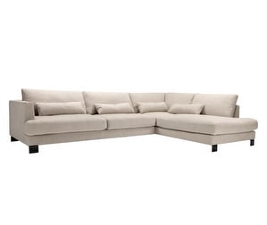 Brandon Chaise Sofa, Stipa Fabric 4 Nature, W 345 cm