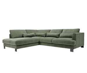 Brandon Chaise Sofa, Stipa Fabric 9 Green, W 295 cm