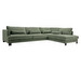 Brandon Chaise Sofa, Stipa Fabric 9 Green, W 345 cm