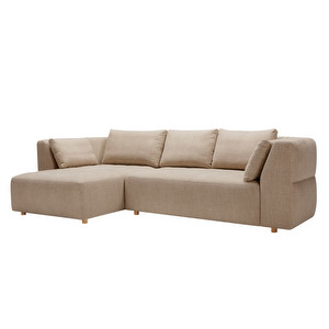Cleo-sohva, Caleido Stampato -kangas beige, vasen Cleo-sohva, Caleido Stampato -kangas beige, vasen