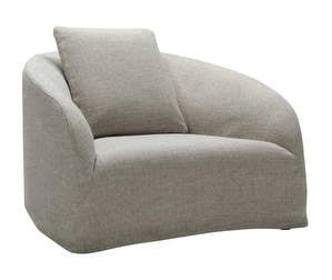 Dahlia Armchair, Pine Fabric 2 Grey-Beige