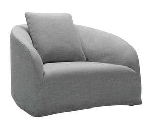 Dahlia Armchair, Pine Fabric 3 Grey