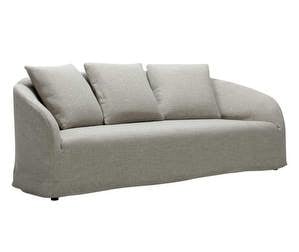 Dahlia Sofa, Pine Fabric 2 Grey-Beige, W 210 cm
