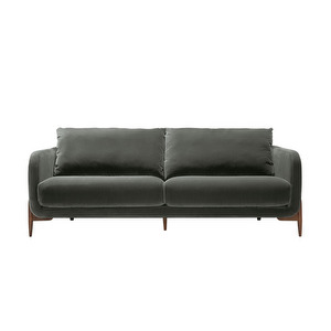 Jenny-sohva, Classic Velvet -kangas 5 harmaa, L 215 cm