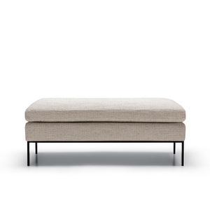 Justus Footstool, Rock Fabric 1 Natural, W 123 x 65 cm