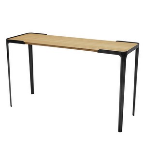 Space Desk, Oak/Black, 50 x 120 cm