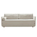 Stina Sofa Bed, Sand Fabric Light Beige, W 214 cm