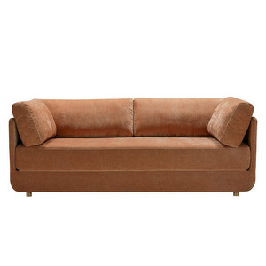 Stina Sofa Bed, Wildflower Fabric 7 Pale Rust, W 214 cm