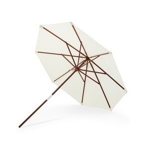 Catania-aurinkovarjo, luonnonvalkoinen, Ø 270 cm