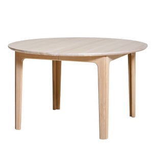 Extendable Table #112, White-Oiled Oak, ø 130-230cm, .