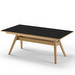 #11 Extendable Dining Table, Black / White Oiled Oak, 100 x 183/275 cm