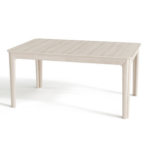 #26 Extendable Dining Table, White Oiled Solid Oak, 101 x 155/308 cm