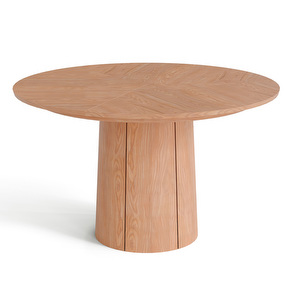 #33 Extendable Dining Table, Oiled Solid Oak, ø 123–149 cm