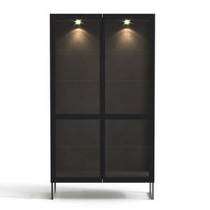 #452-vitriini, musta tammi, 162 x 100 cm
