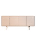 #544 Sideboard, White Oiled Oak Veneer, 190 x 85 cm