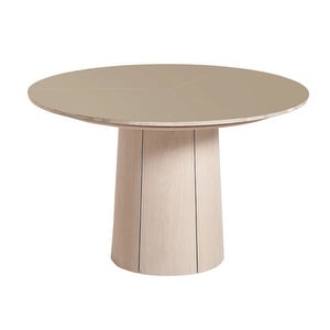 #33 -jatkettava ruokapöytä, valkoöljytty tammi/nutmeg, ø 123/149 cm #33 -jatkettava ruokapöytä, valkoöljytty tammi/nutmeg, ø 123/149 cm