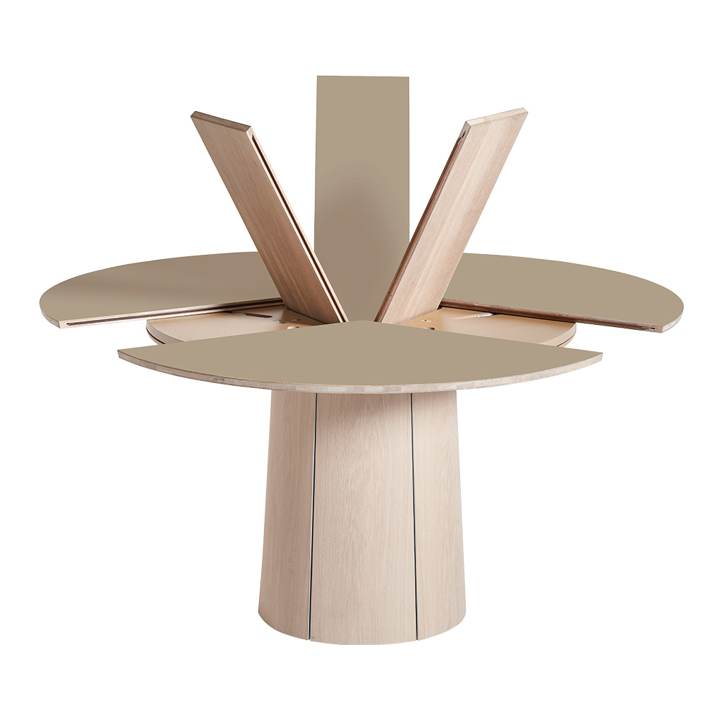Skovby 33 Extendable Dining Table White Oiled Oak Nutmeg