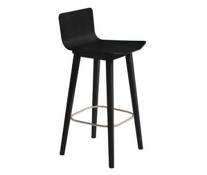 Counter Stool #808, Black-Stained Ash, .