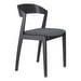 #825 Chair, Brahms Fabric 31 Dark Grey / Black
