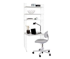 String System Desk/Shelf Unit, White