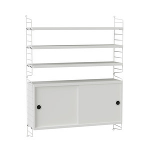 String System Shelf Unit, White, 78 x 50 cm