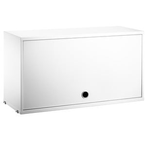 String Cabinet with Flip Door, White