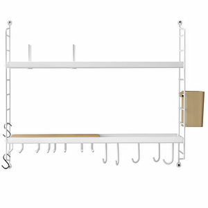 String Kitchen Set, White, 58 x 20 cm