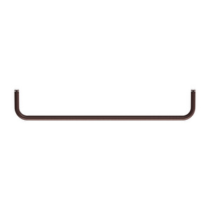 String-tanko metallihyllyyn, tummanruskea, 53 cm
