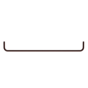 String-tanko metallihyllyyn, tummanruskea, 72 cm